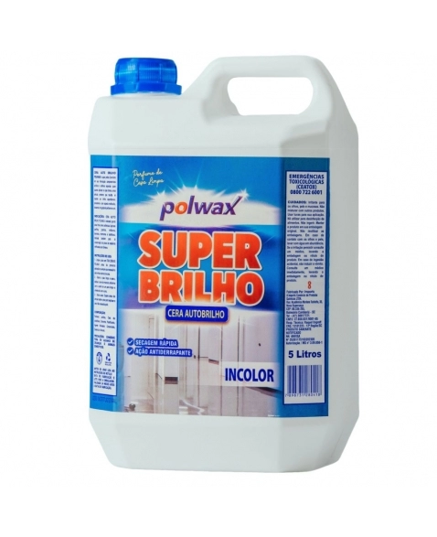 CERA LIQUIDA INCOLOR POLWAX SUPER BRILHO 5L