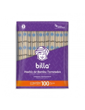 HASHI DE BAMBU TORNEADO C/100UN - BILLA GLOBAL