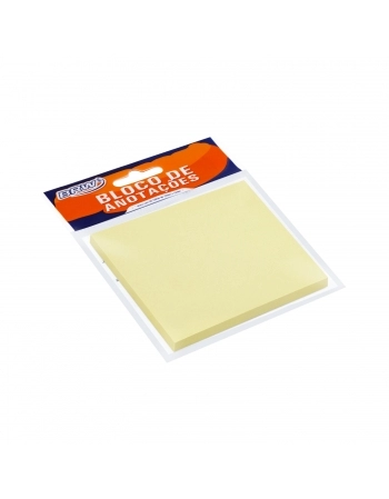 BLOCO DE ANOTAÇÃO SMART NOTES AMARELO 76X120MM BLISTER 1X100FOLHA - BRW