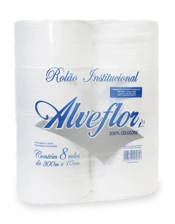 PH ALVEFLOR ROLAO 100%CEL EXTRA LUXO 10CM 8X300M