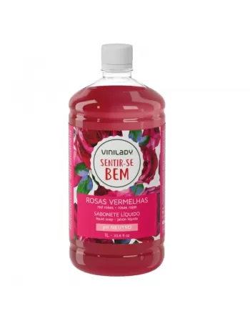 SABONETE LIQUIDO VINI LADY ROSAS VERMELHAS 1L REFIL