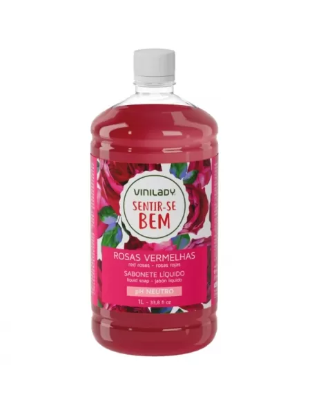 SABONETE LIQUIDO VINI LADY ROSAS VERMELHAS 1L REFIL