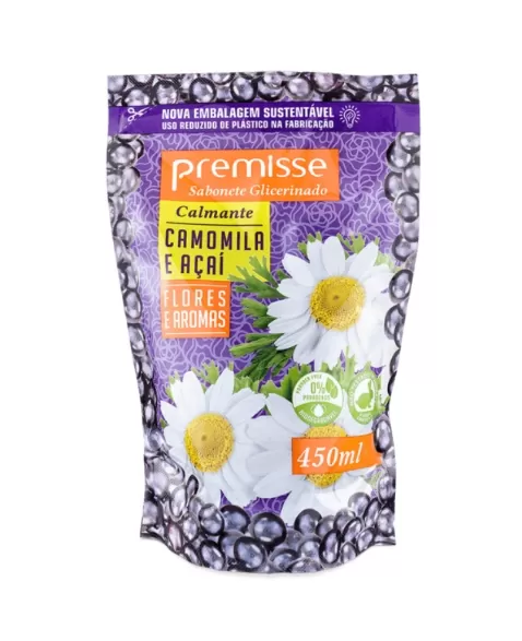 SABONETE LIQUIDO PREMISSE ACAI E CAMOMILA 450ML REFIL