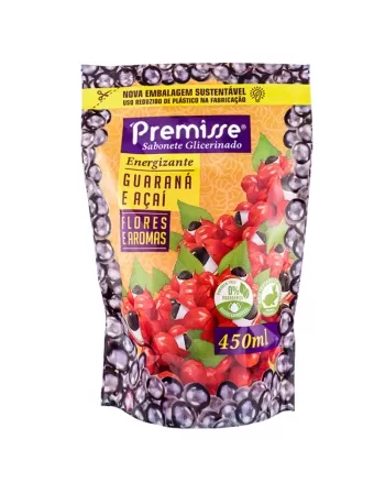 SABONETE LIQUIDO PREMISSE GUARANA E ACAI 450ML REFIL