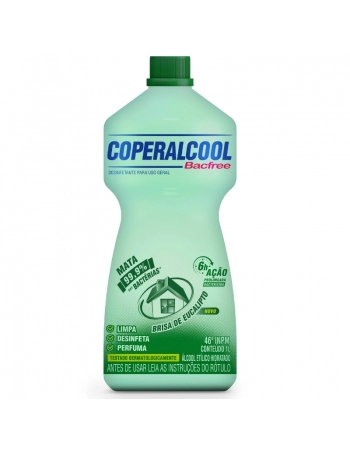 ALCOOL LIQUIDO COPERALCOOL BACFREE 46% BRISA DE EUCALIPTO 1L