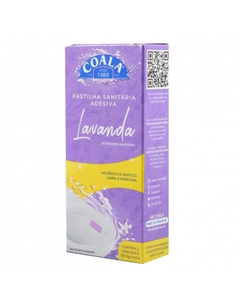 PASTILHA ADESIVA COALA LAVANDA C/2 9G