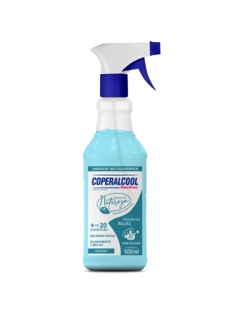 LIMPADOR COPERALCOOL BACFREE FRESCOR DAS AGUAS 500ML GATILHO