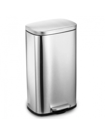 LIXEIRA MOOD INOX ESCOVADO 30L C/PEDAL